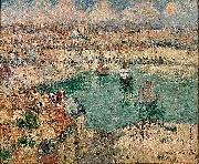 Gustave Loiseau Le Port de Dieppe USA oil painting artist